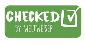 Checked by weltweiser Partnersiegel